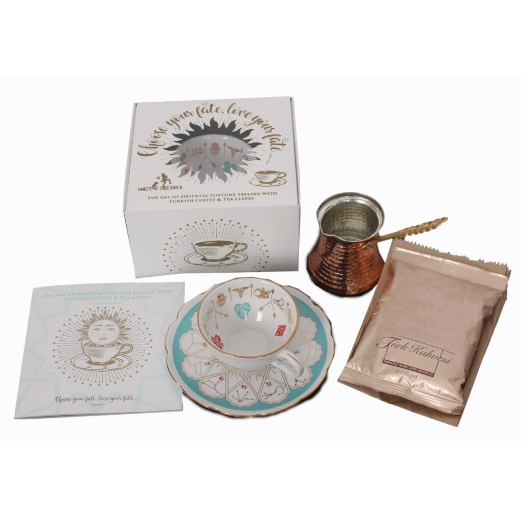 Kit de ghicit în cafea și ceai - versiunea orientală - limba romana Kit de ghicit în cafea și ceai - versiunea orientală - limba romana