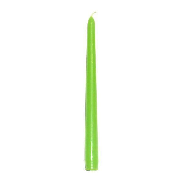Lumânare lungă – verde deschis la exterior și interior