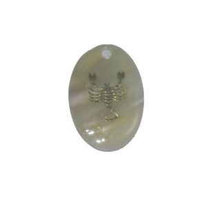 Pandantiv oval mare pentru zodia Scorpion