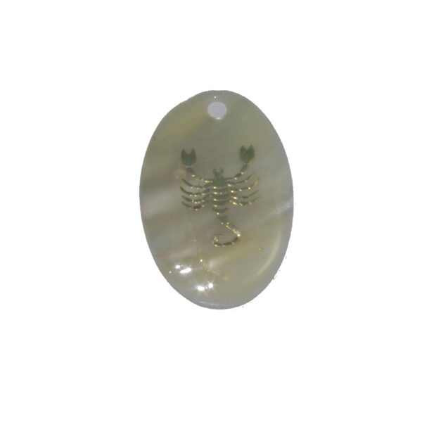 Pandantiv oval mare pentru zodia Scorpion