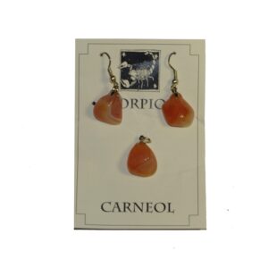 Set din carneol pentru zodia Scorpion