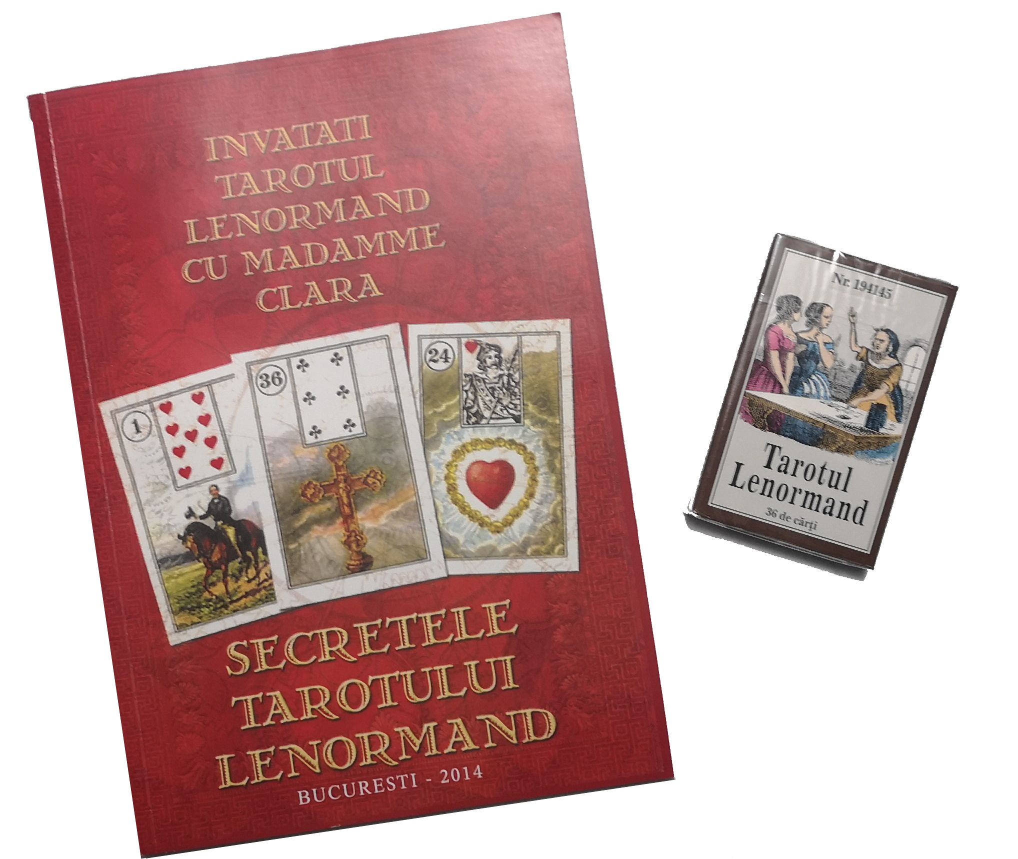 Tarotul Lenormand - kit cu carte în limba română Tarotul Lenormand - kit cu carte în limba română